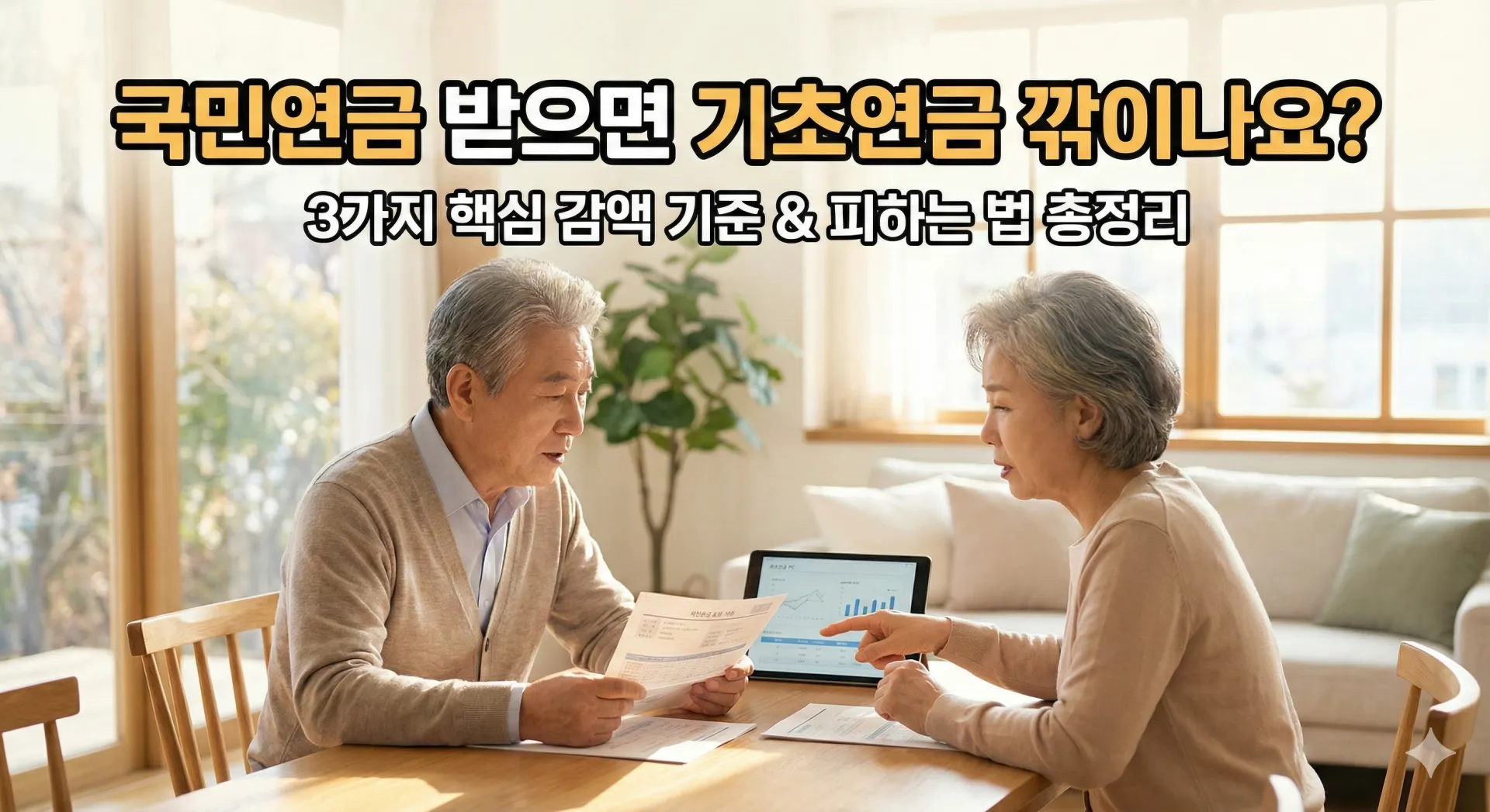 기초연금 삭감? 국민연금 수령자라면 꼭 알아야 할 필수정보