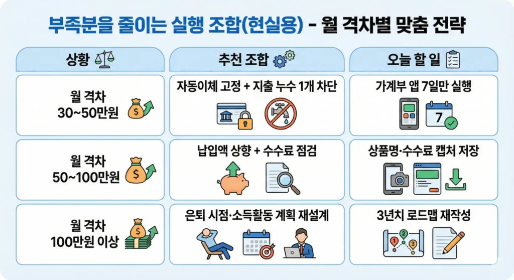 연금 부족분 줄이는 방법.