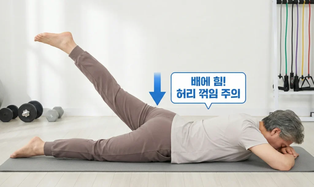 허벅지 근육 강화 운동 동작4