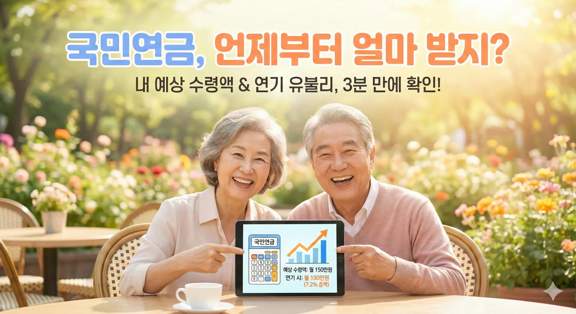국민연금 수령, 언제부터 얼마 받을까? 더 늦추면 유리할까?