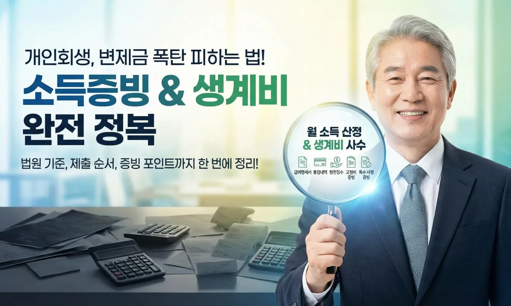 개인회생 소득증빙 잘해서 생계비 사수하는 법