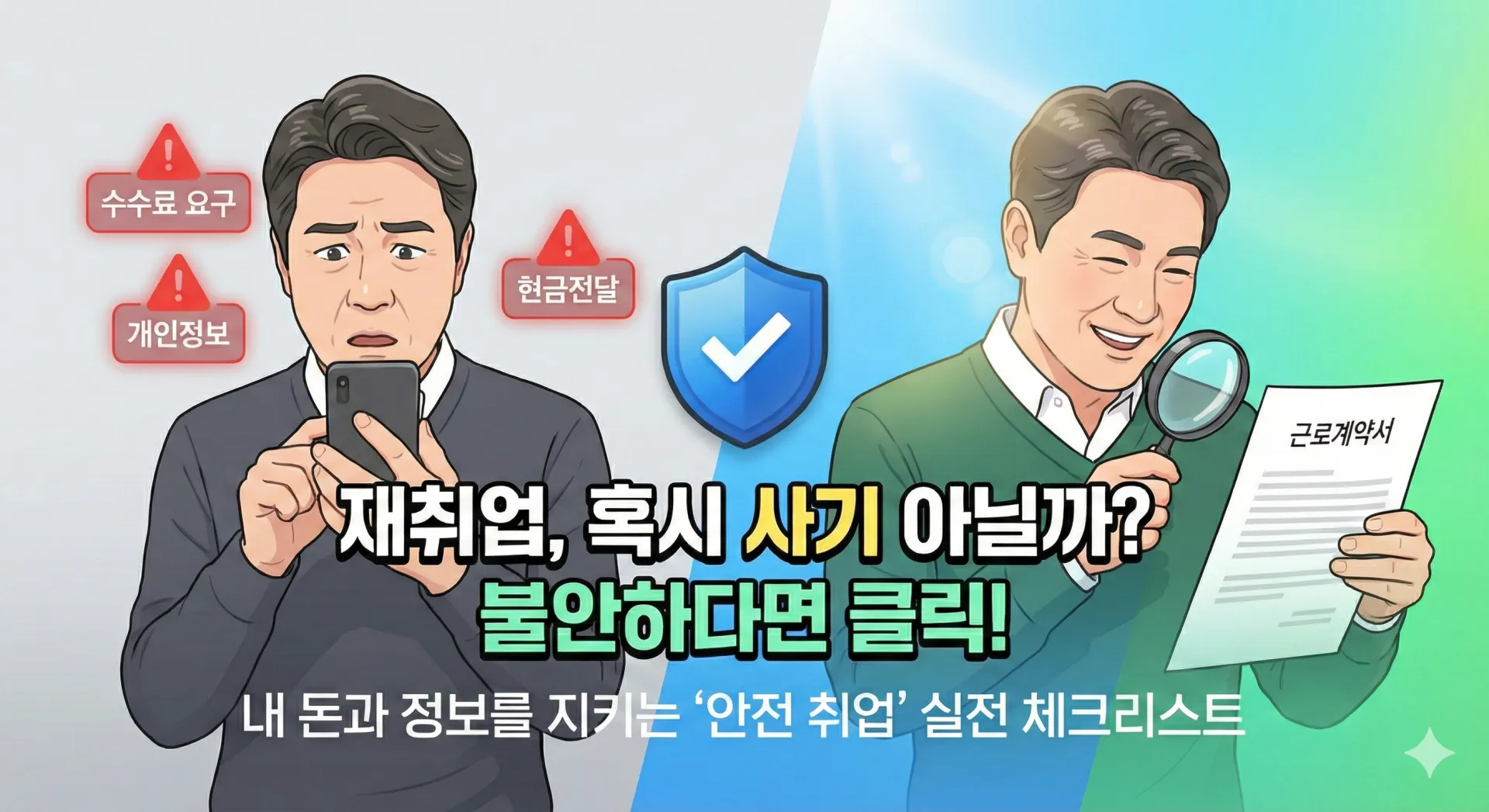 중장년 재취업: 근로계약서 미작성 등 불법 고용 피하는 법 총정리